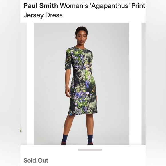 Paul Smith women’s “Agapanthus” jersey print dress Size XS - Picture 8 of 17